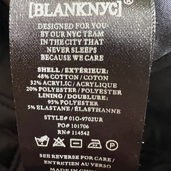 BlankNYC Tapestry Flight Jacket Size S Urban Outfitters - Picture 8 of 10